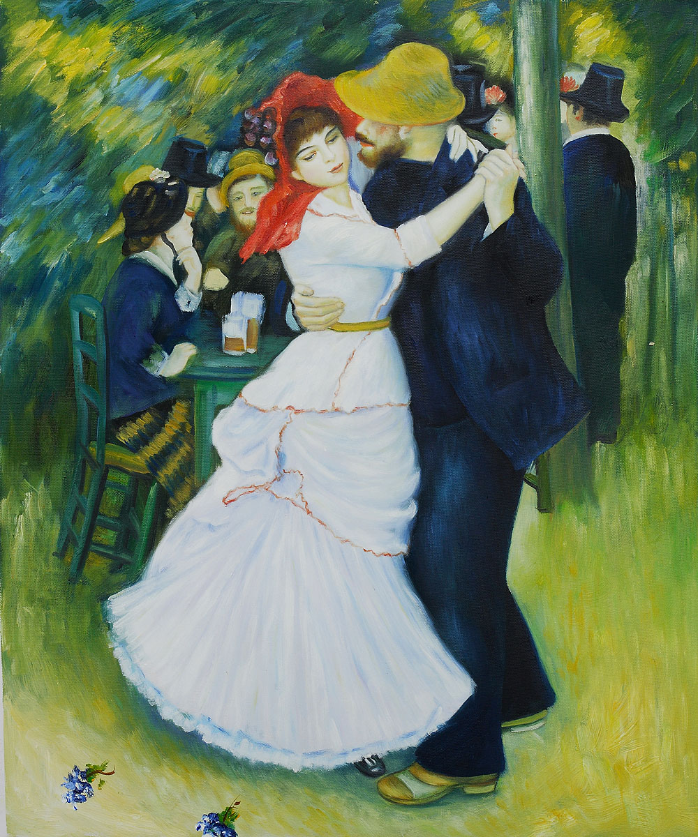 Dance at Bougival by Pierre Auguste Renoir